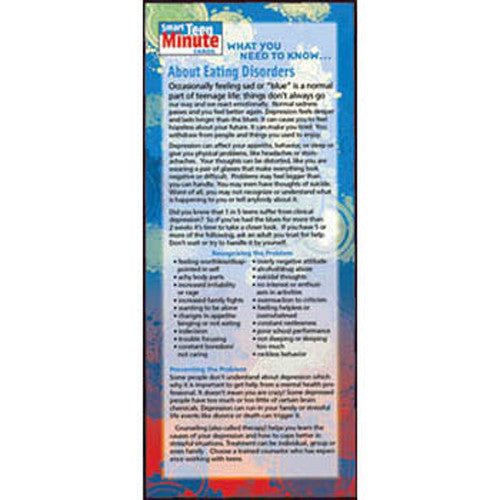 What You Need to Know... About Eating Disorders Smart Teen Minute Card 50-pack