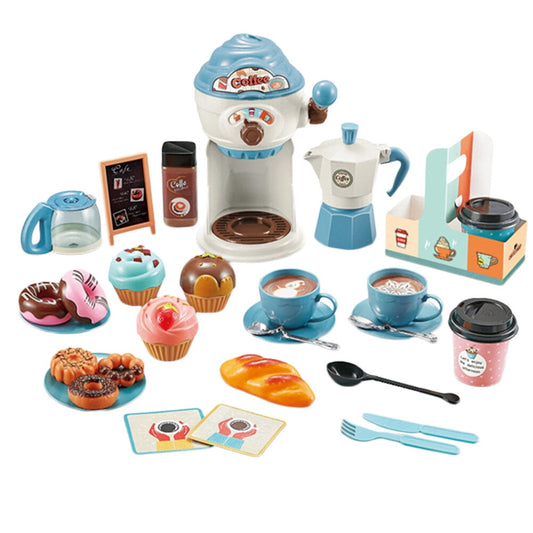 32Pcs Simulation Coffee Machine Toys Funny Playhouse Toy Educational Pretend Toy