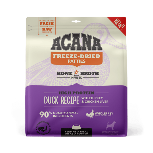 Acana Freeze-Dried Food Duck Recipe Patties for Dogs