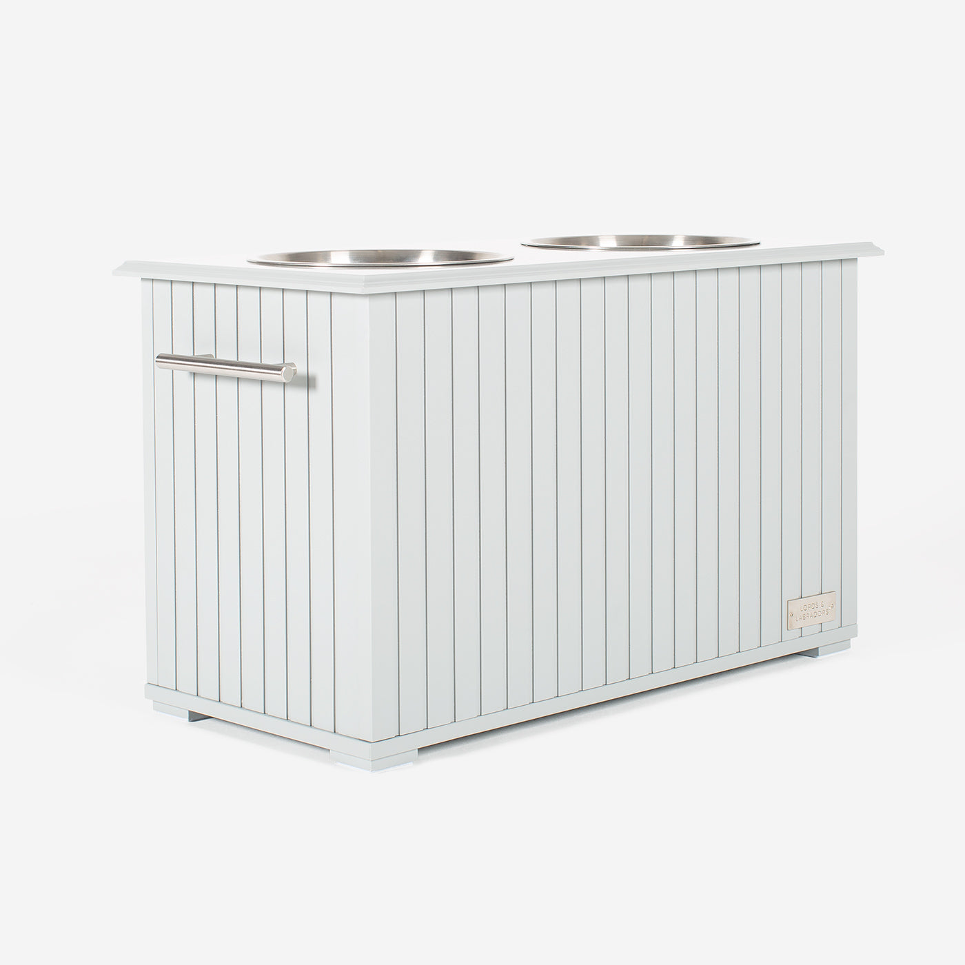 Wooden Pet Feeder in Grey by Lords & Labradors